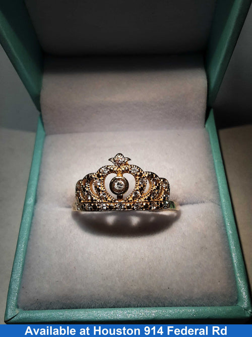 Women's Ring - Yellow Gold 10k (.417) 2.7 grams Size 12