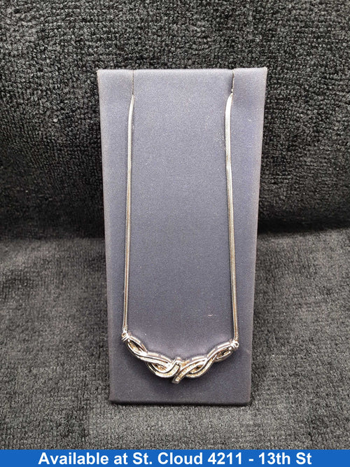 Chain - Twisted Design Diamond Necklace