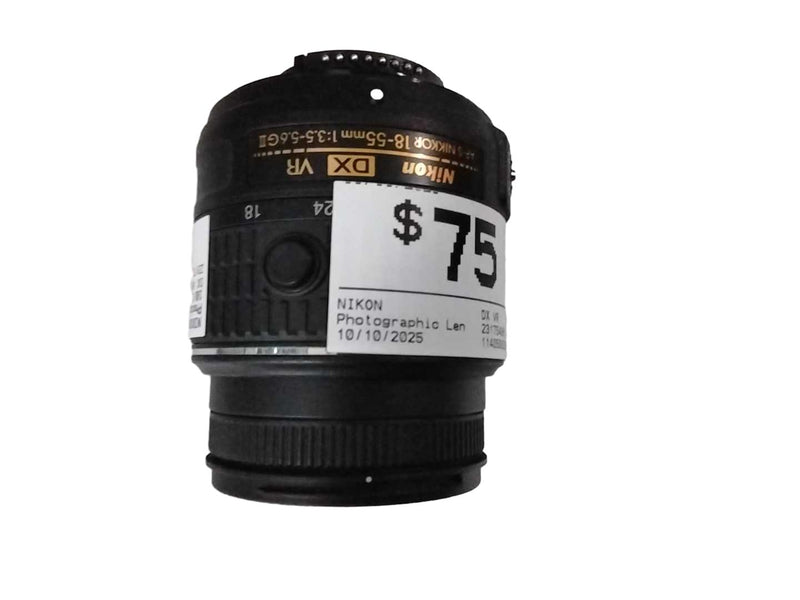 Nikon Dx Vr Black Photographic Lens