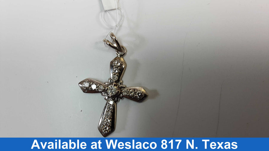 Religious Pendant - White Gold 10k (.417) 5.3 grams