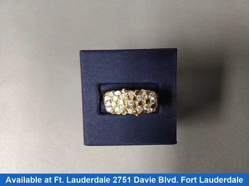 Women's Ring - Yellow Gold 10k (.417) 4.2 grams Size 11.5