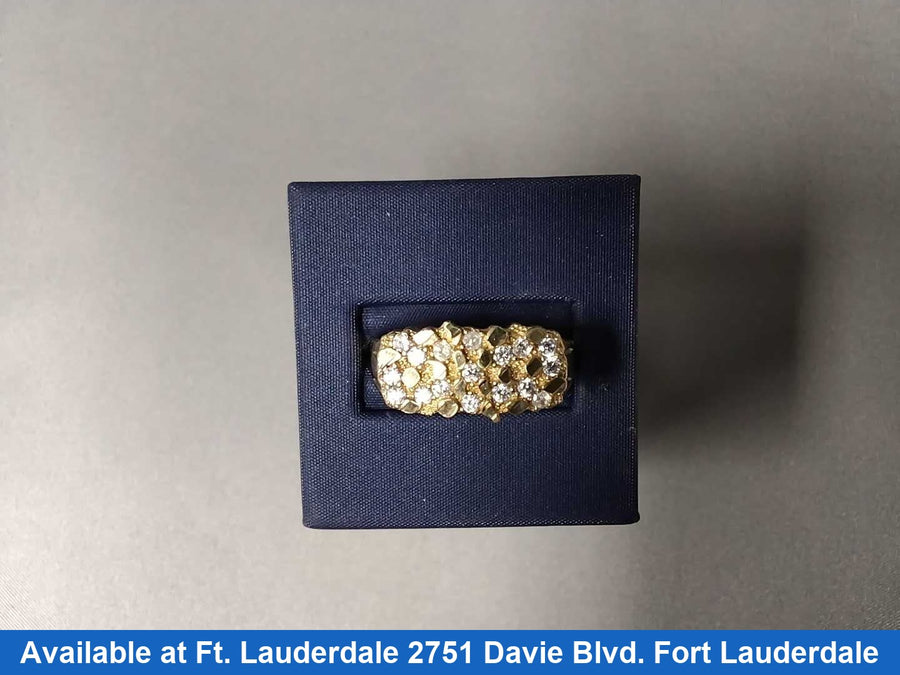 Women's Ring - Yellow Gold 10k (.417) 4.2 grams Size 11.5