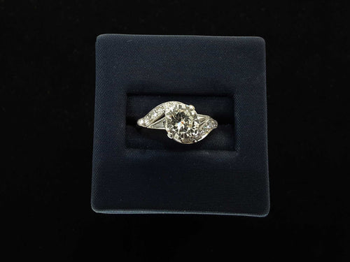 Ring - Engagement Set - White Gold 10k (.417) 4.7 grams Size 6.5