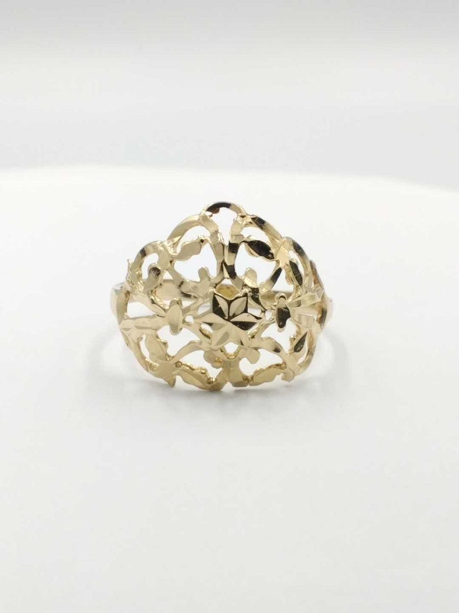Women's Ring - Yellow Gold 14k (.585) 2.3 grams Size 10