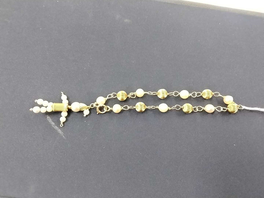 Bead Bracelet - Yellow Gold 14k (.585) 5.2 grams 8 inch