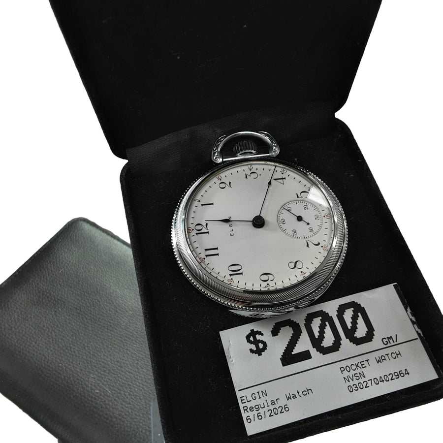 Elgin Pocket Watch Silver Regular Watch