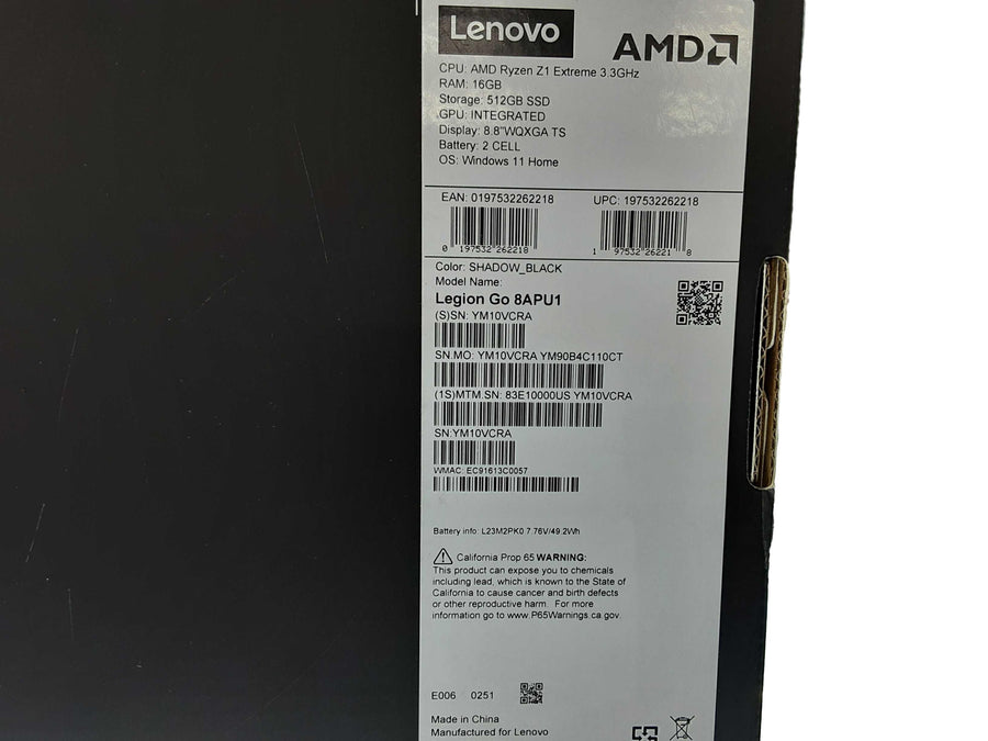 Lenovo Legion Go 512 Gb Black Portable Video Game System