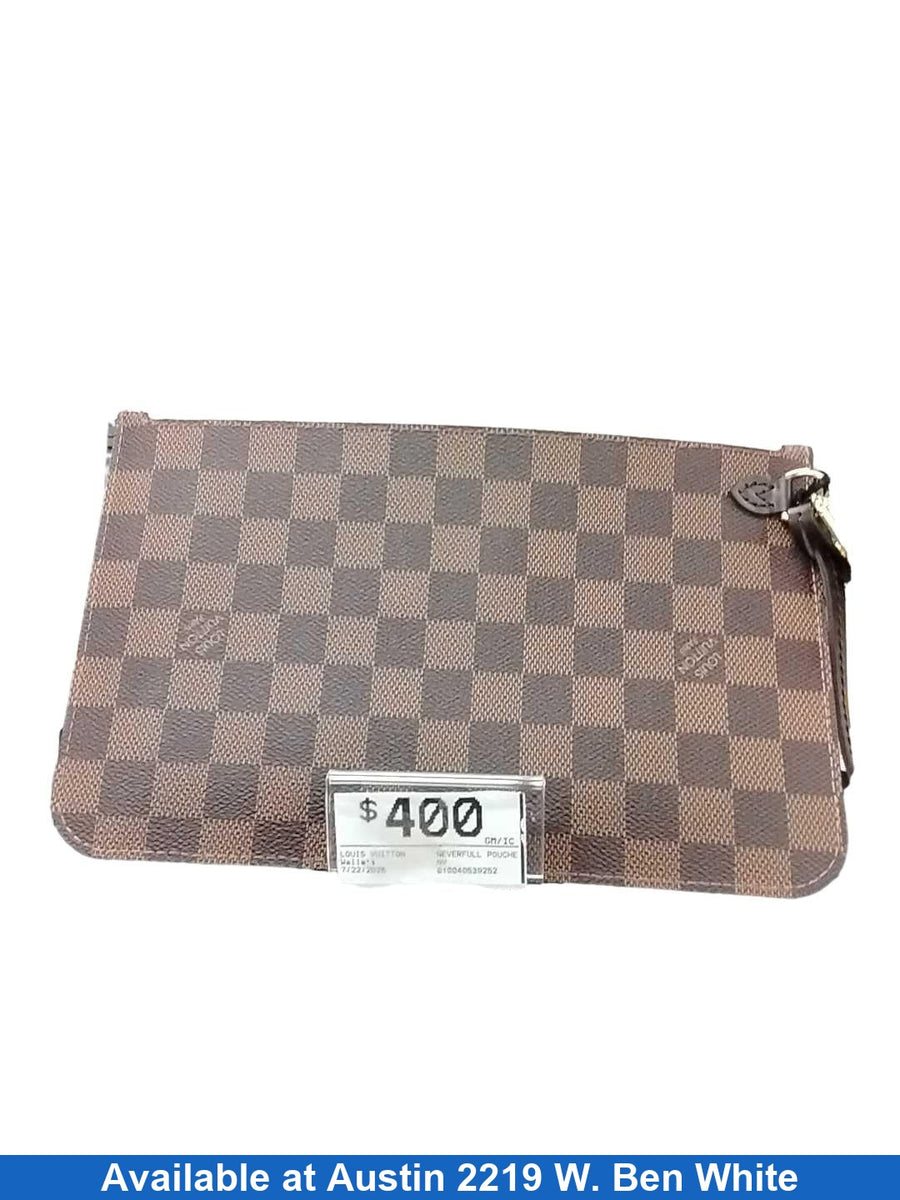 Louis Vuitton Neverfull Pouchette Brown Wallet
