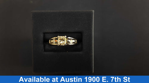 Women's Ring - Solitaire - White Gold 14k (.585) 5 grams Size 7