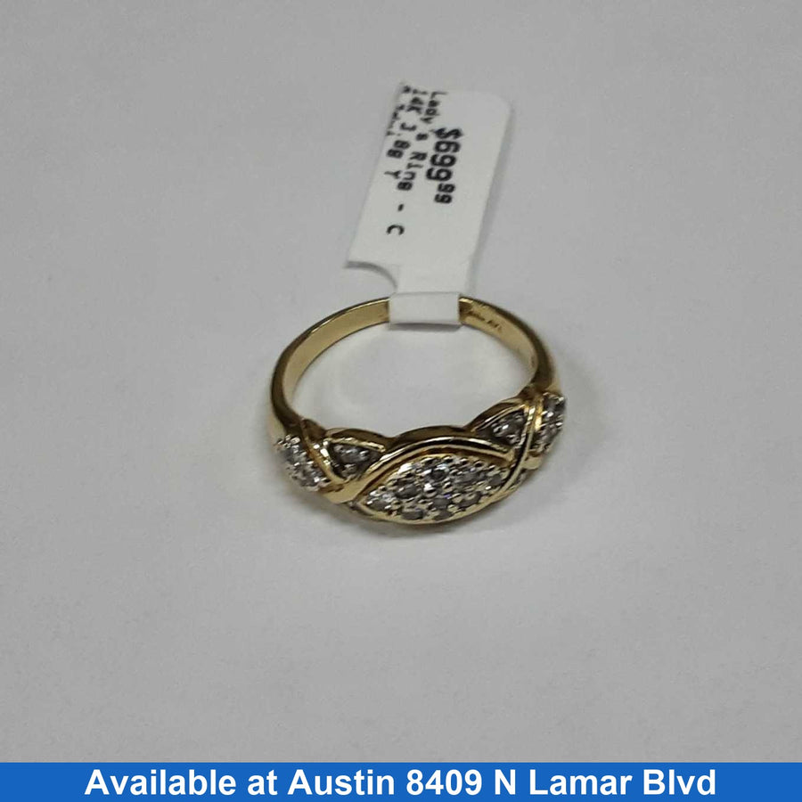 Women's Ring - Yellow Gold 14k (.585) 3.8 grams Size 7
