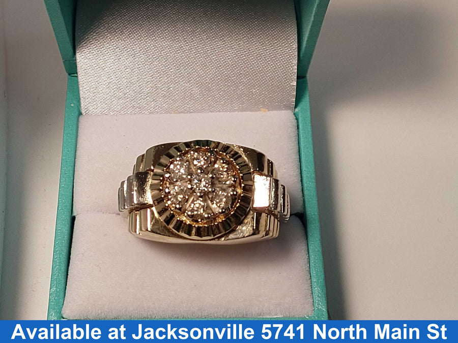 Men's Ring - Yellow Gold 10k (.417) 17.2 grams Size 13
