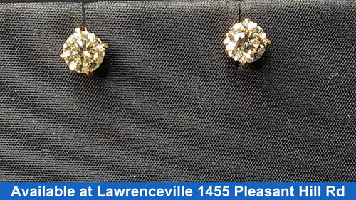 Double Stud Earring - Rose Gold 14k (.585) 1.5 grams