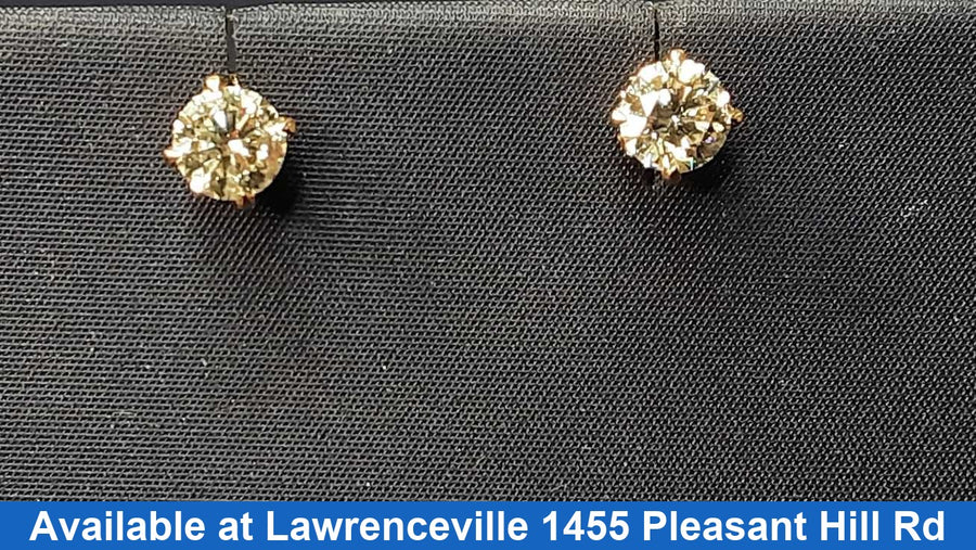 Double Stud Earring - Rose Gold 14k (.585) 1.5 grams