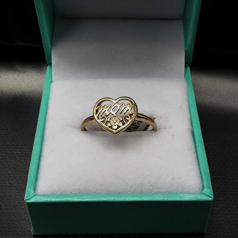 Women's Ring - Mother's - Yellow Gold 10k (.417) 1.1 grams Size 8