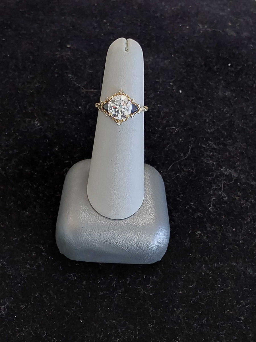 Ring - Engagement Set - Yellow Gold 14k (.585) 3.5 grams Size 6