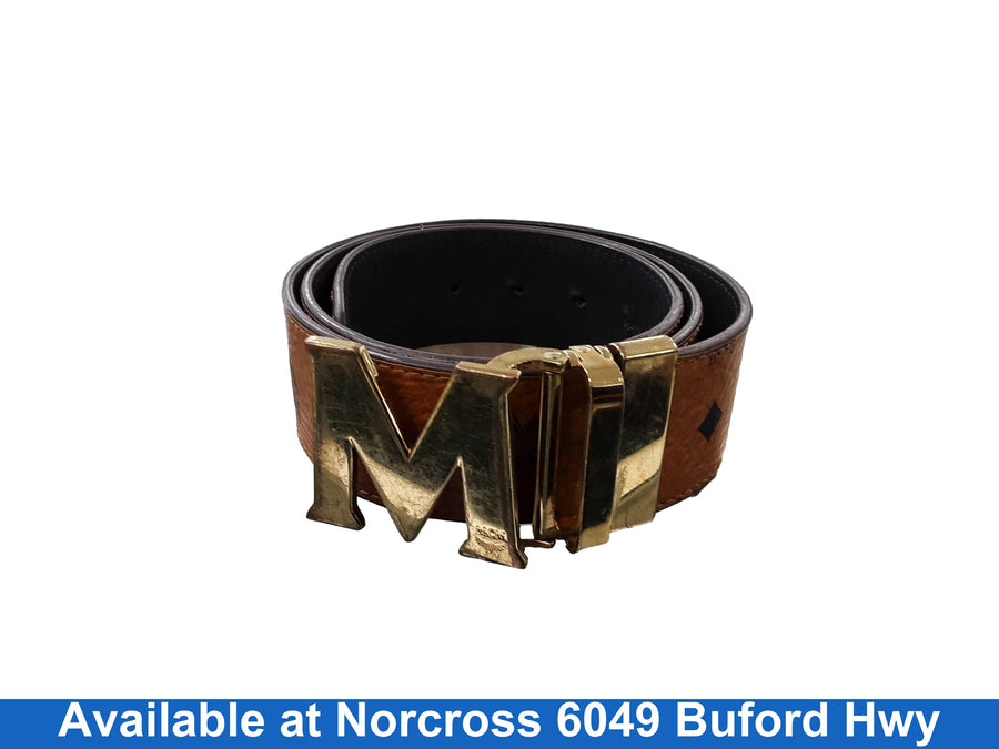 Mcm Belt Beige / Tan Belt / Buckle