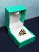 Ring - Engagement Set - Yellow Gold 10k (.417) 3.5 grams Size 5.5