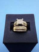 Ring - Engagement Set - Yellow Gold 10k (.417) 5.6 grams Size 6