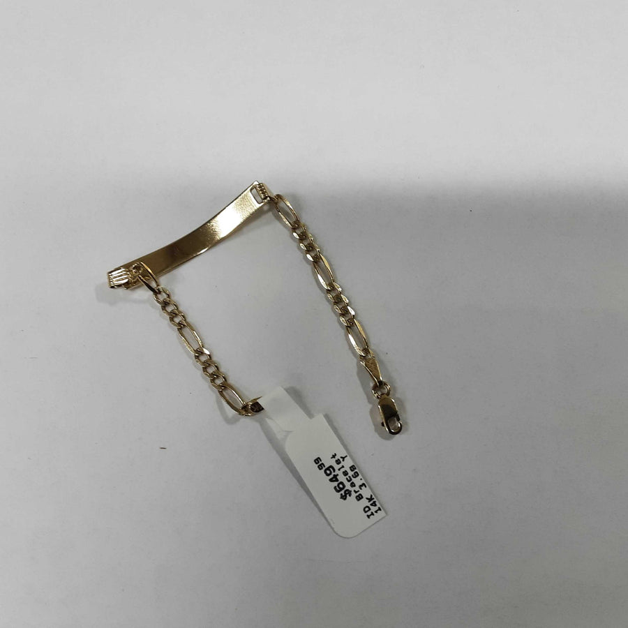 ID Bracelet - Yellow Gold 14k (.585) 3.6 grams 7 inch