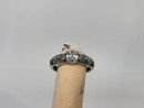Women's Ring - Solitaire - Silver 3.2 grams Size 11