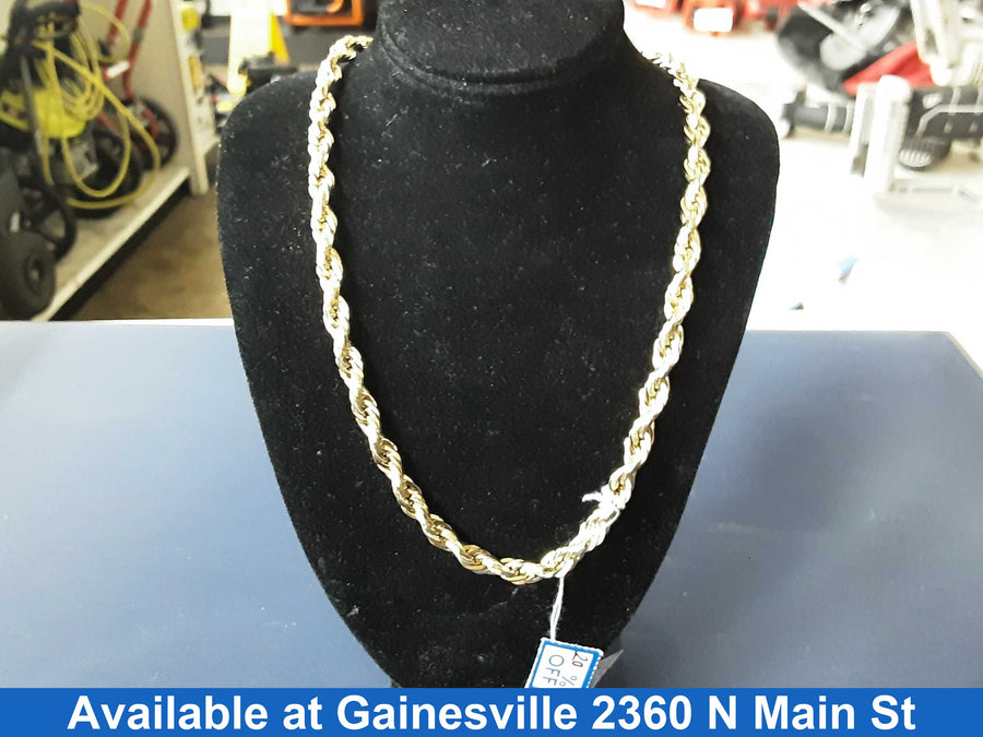 Rope Chain - Yellow Gold 14k (.585) 9 grams 22 inch