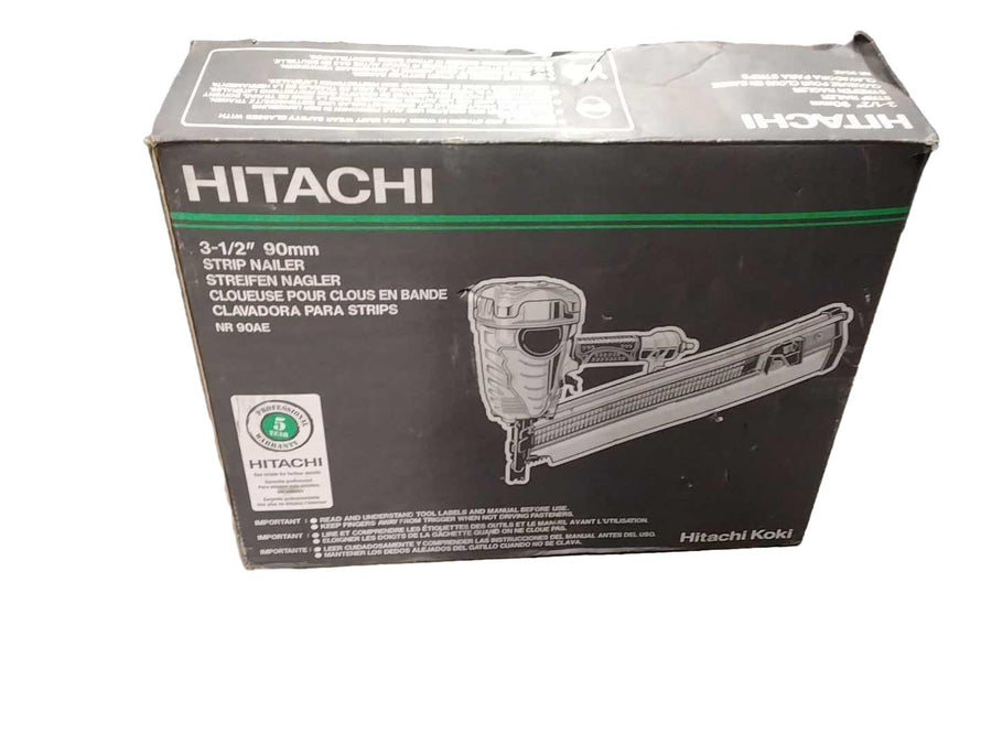 Hitachi Nr90ae Silver Pneumatic Framing Nailer