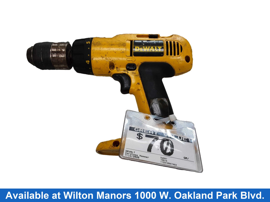 Dewalt Dw997 Yellow Cordless Hammer Drill