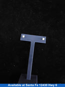 Double Stud Earring - White Gold 10k (.417) 0.6 grams