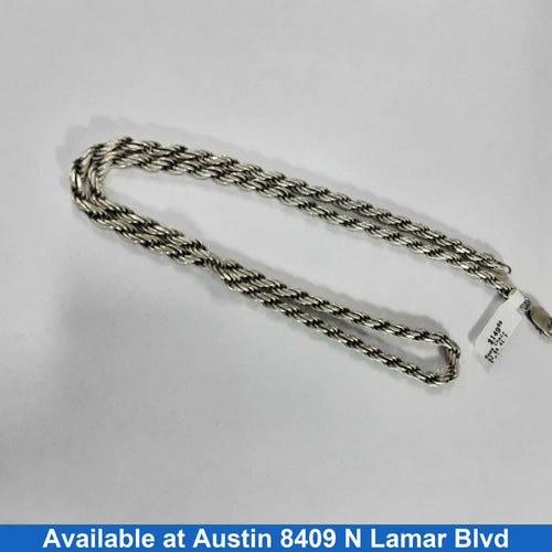 Rope Chain - Silver 41.7 grams 24 inch