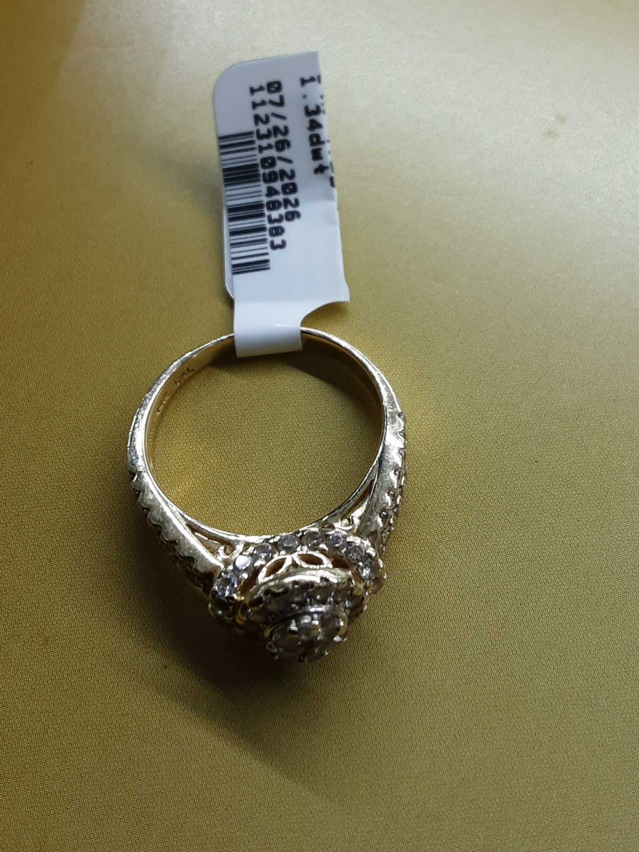Women's Ring - Yellow Gold 14k (.585) 4.2 grams Size 7
