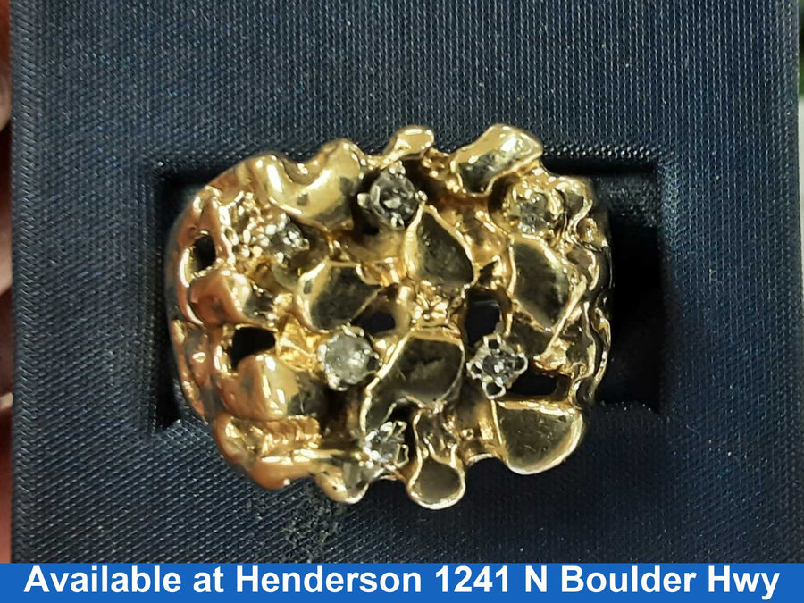 Men's Ring - Yellow Gold 14k (.585) 10.2 Grams Size 11