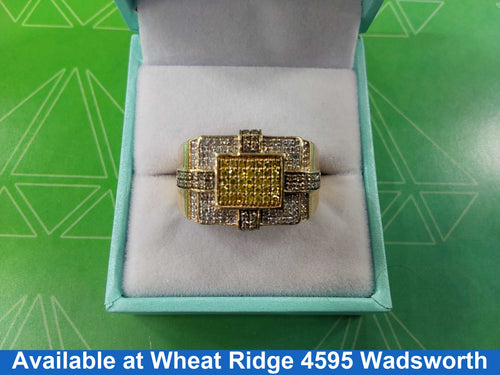 Men's Ring - Yellow Gold 10k (.417) 9.3 grams Size 10