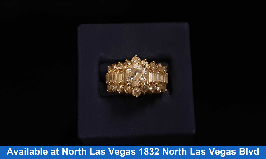 Women's Ring - Yellow Gold 14k (.585) 10.1 grams Size 7