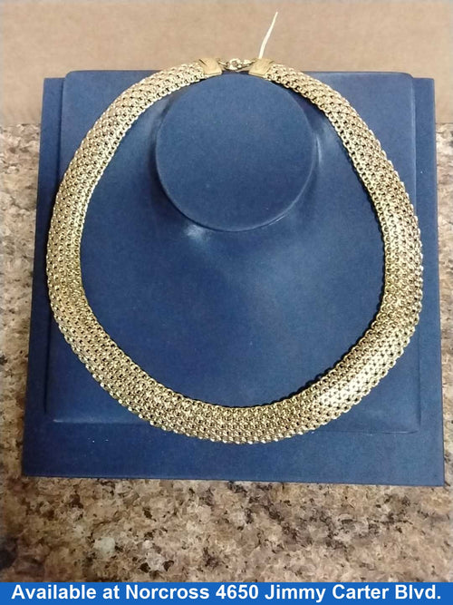 Woven Chain - Tricolor Gold 18k (.750) 35.7 grams 20 inch