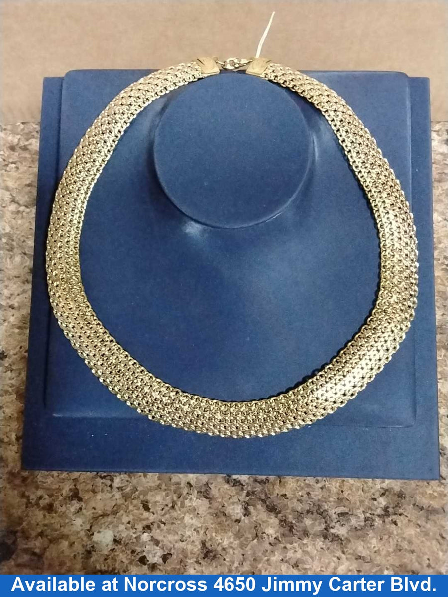 Woven Chain - Tricolor Gold 18k (.750) 35.7 grams 20 inch