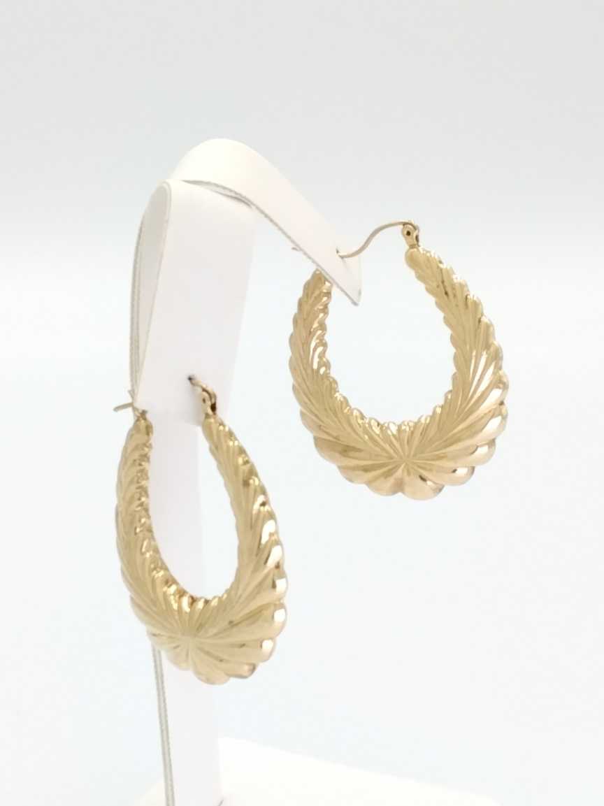 Shrimp Earrings - Yellow Gold 10k (.417) 4.6 grams