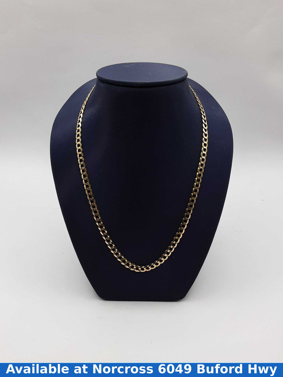 14k Concave Curb Chain
