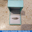 Ring - Engagement Set - White Gold 14k (.585) 4.4 grams Size 7