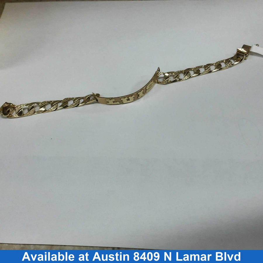 ID Bracelet - Yellow Gold 14k (.585) 19.5 grams 8 inch