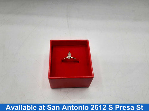 Women's Ring - Solitaire - Yellow Gold 14k (.585) 2.1 grams Size 20