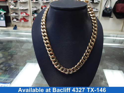 Cuban Link Chain - Yellow Gold 10k (.417) 47.4 grams 24 inch