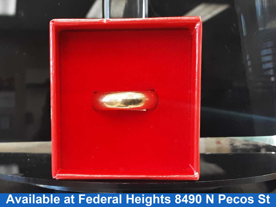 Ring - Wedding Band - Yellow Gold 14k (.585) 8.39 grams Size 8