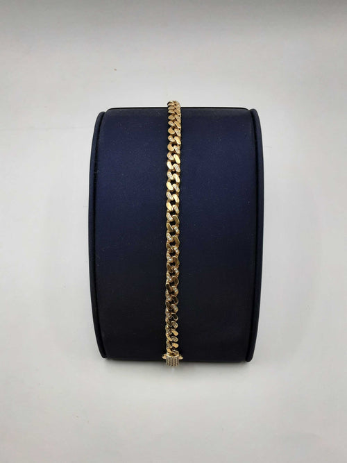 Cuban Link Bracelet - Yellow Gold 14k (.585) 9.7 grams 8 inch