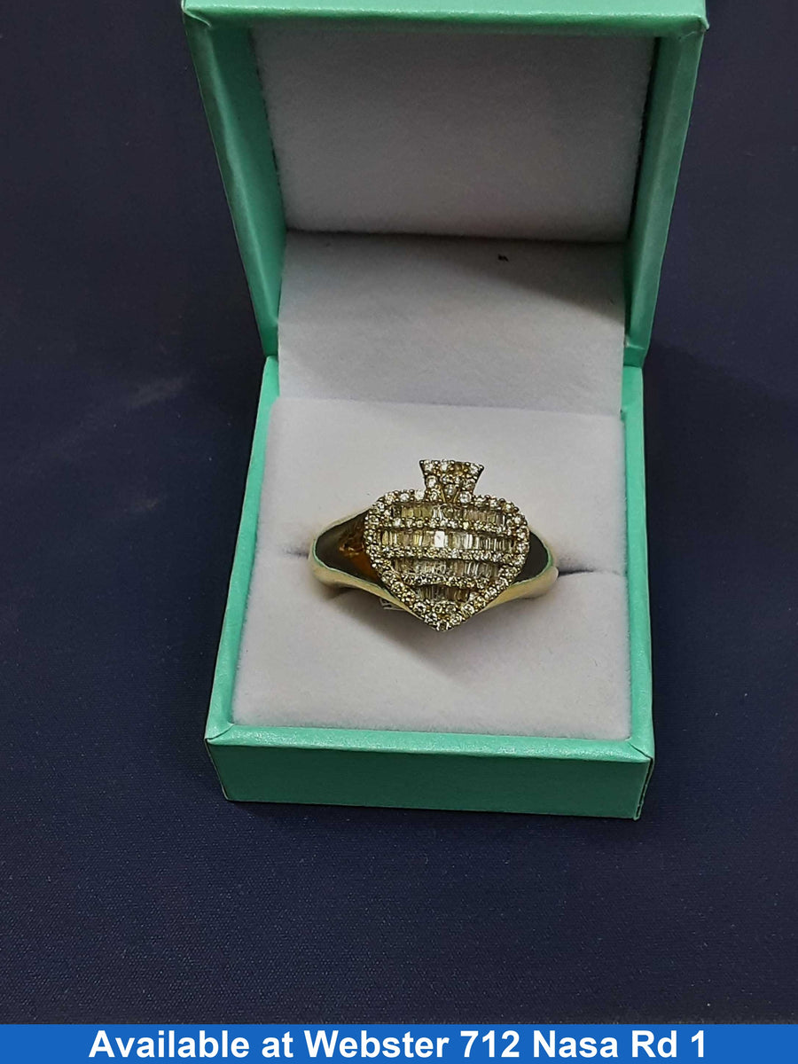 Men's Ring - Yellow Gold 10k (.417) 9.5 grams Size 20