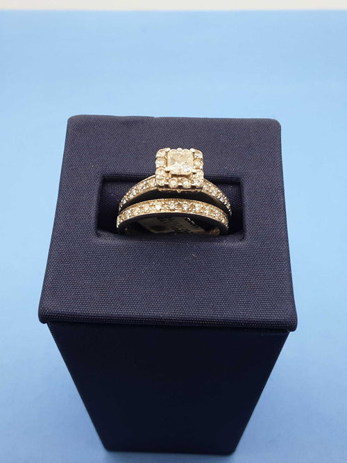 Ring - Engagement Set - White Gold 14k (.585) 5.7 grams Size 6
