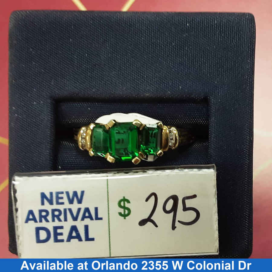 Women's Ring - Yellow Gold 10k (.417) 2.8 grams Size 20