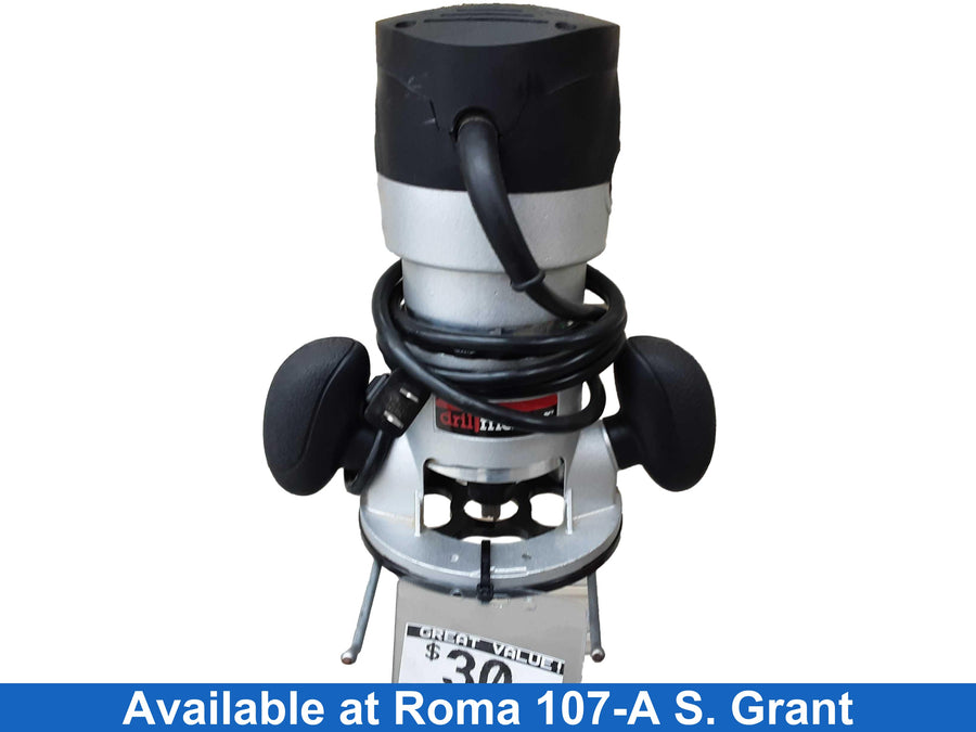 Drill Master 68341 Black Corded Router