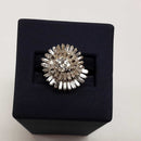 Women's Ring - White Gold 18k (.750) 6.3 grams Size 7