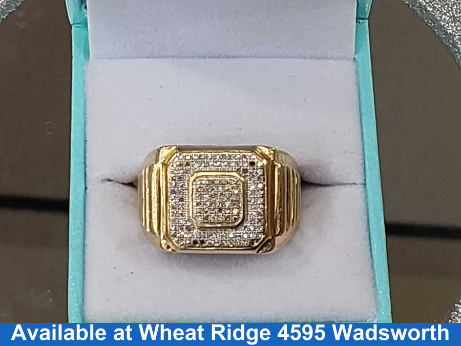Men's Ring - Yellow Gold 14k (.585) 9.5 grams Size 7.5