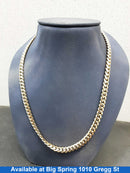 Cuban Link Chain - Yellow Gold 10k (.417) 57.9 grams 24 inch